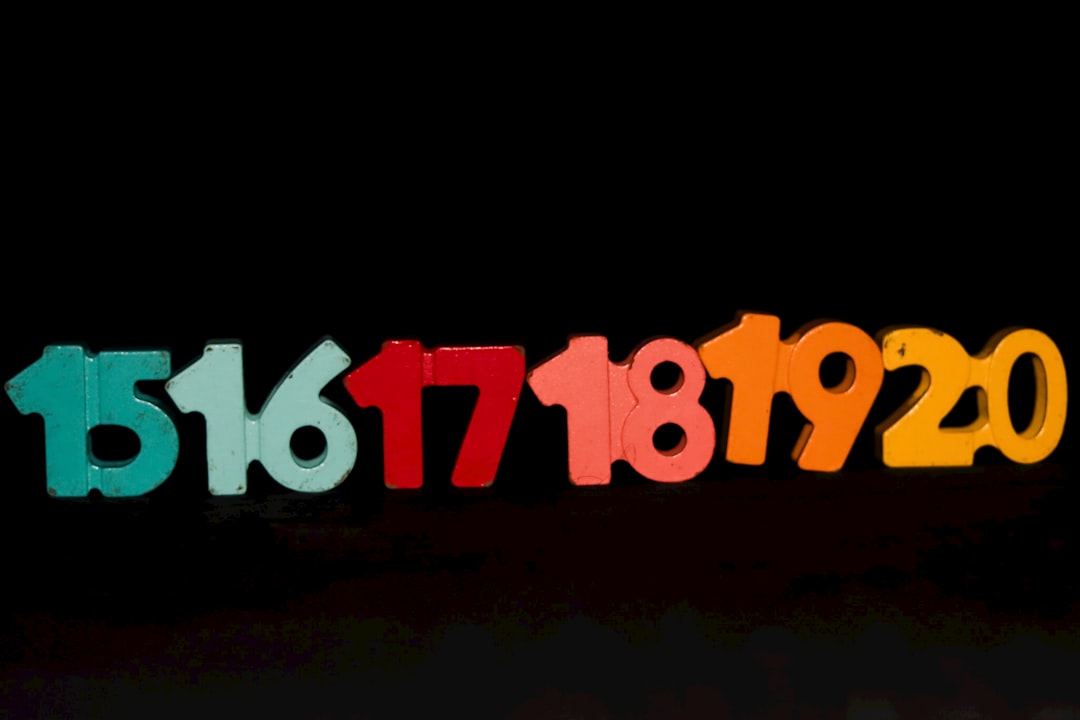A group of numbers that are in the dark